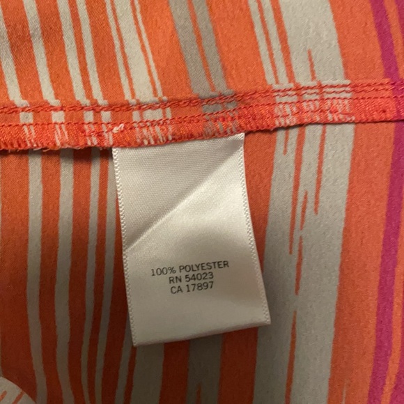 Banana Republic Size Medium Pink/Orange Blouse - Picture 7 of 8